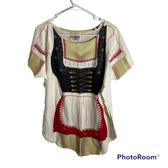 Vintage Fun 2 Wear LA Imprints T-shirt Beer Garden Maid Body T-shirt Costume